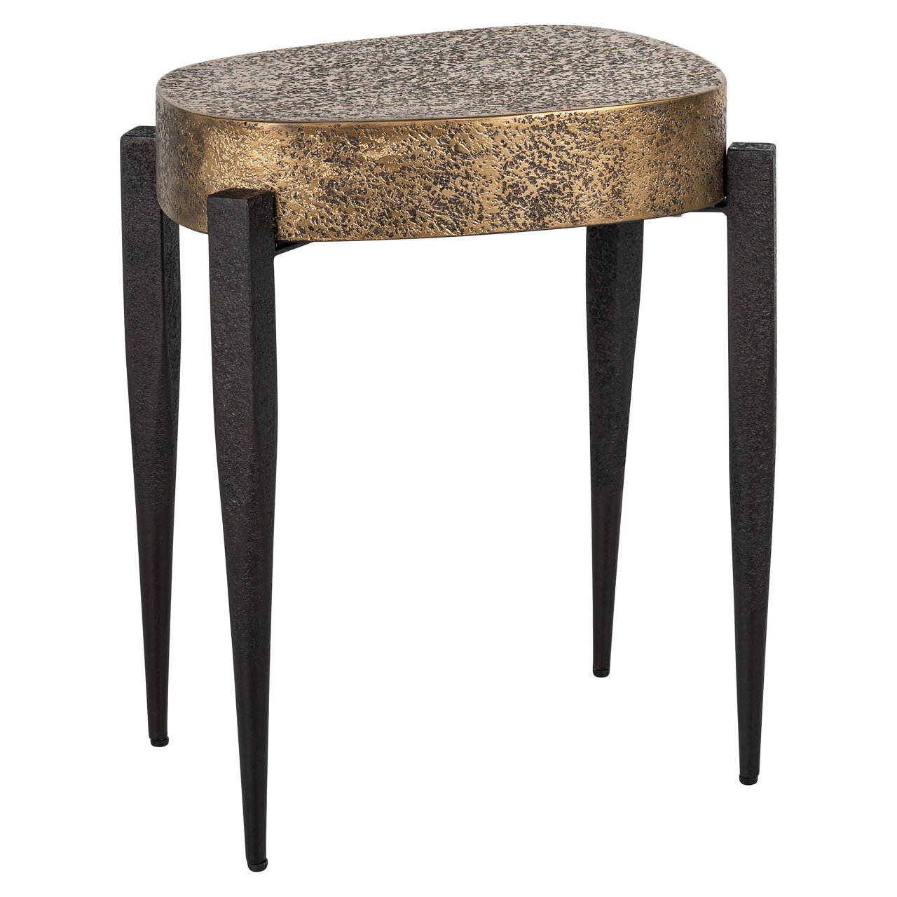 End table Declan black/gold