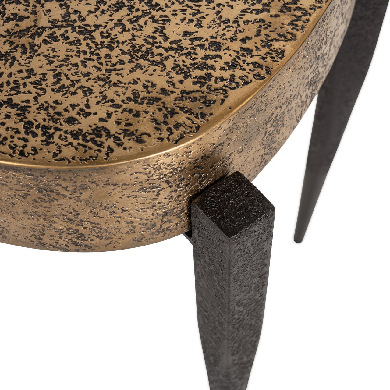 End table Declan black/gold