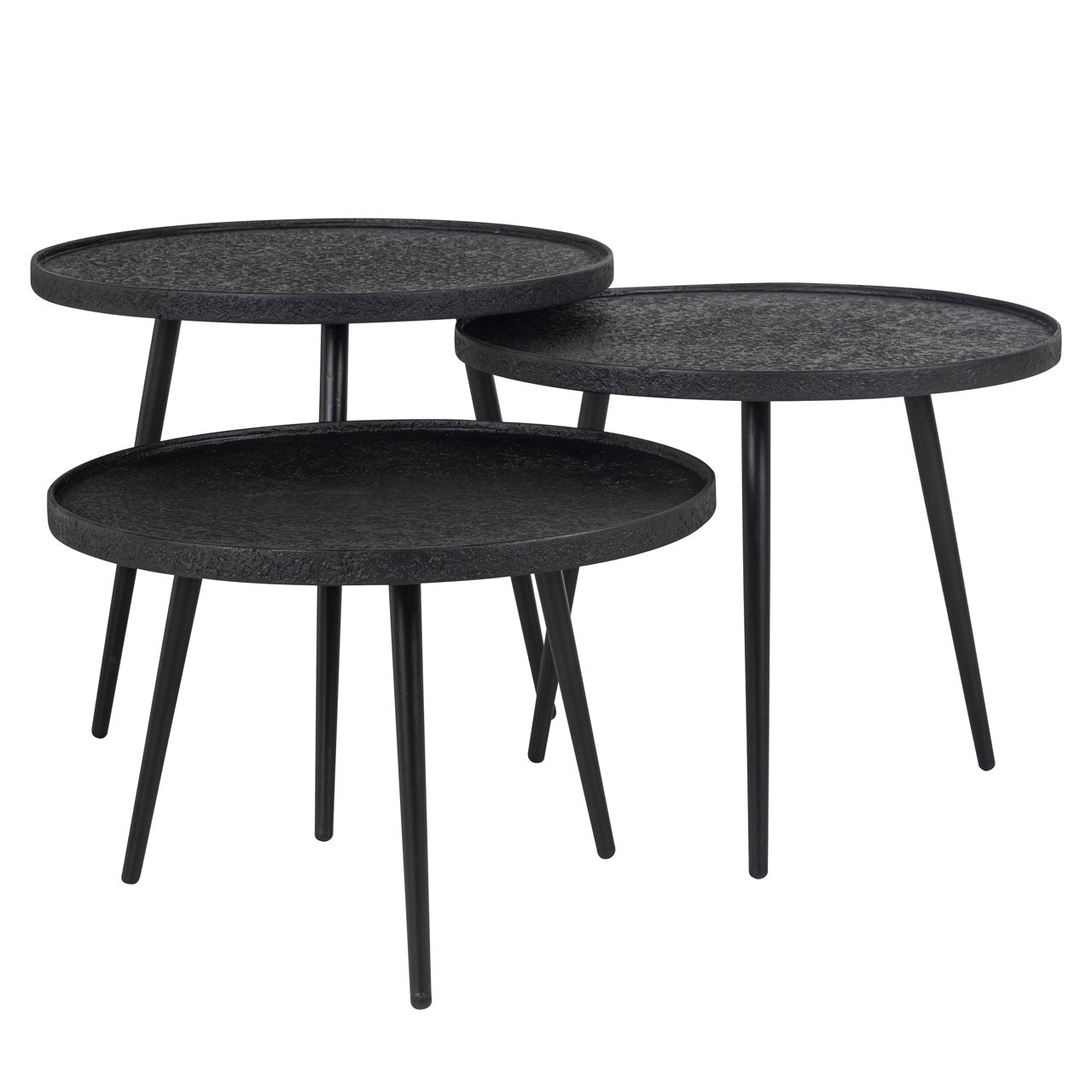 Salontafel Oxford black (Set of 3)
