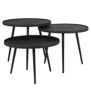 Salontafel Oxford black (Set of 3)