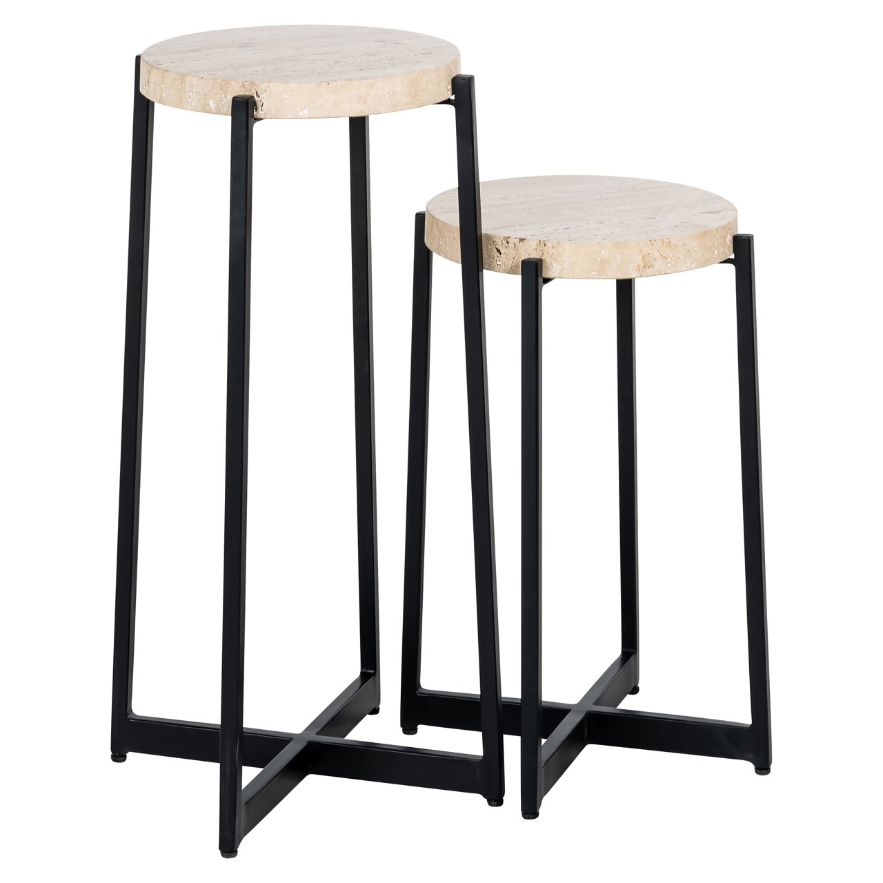 Bijzettafel Dillinger beige (Set of 2)