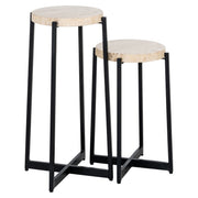 Bijzettafel Dillinger beige (Set of 2)