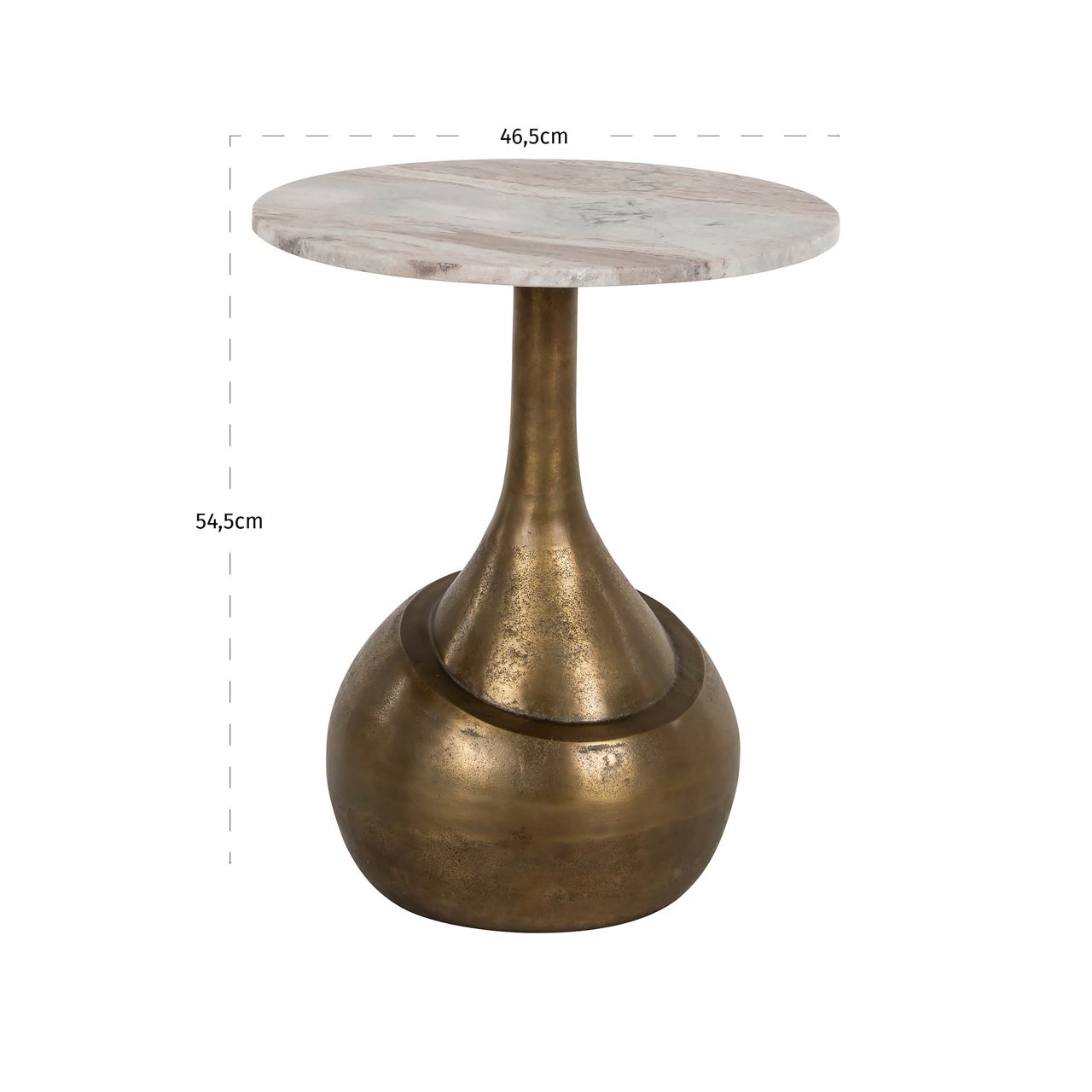Bijzettafel Sia Blush Beige