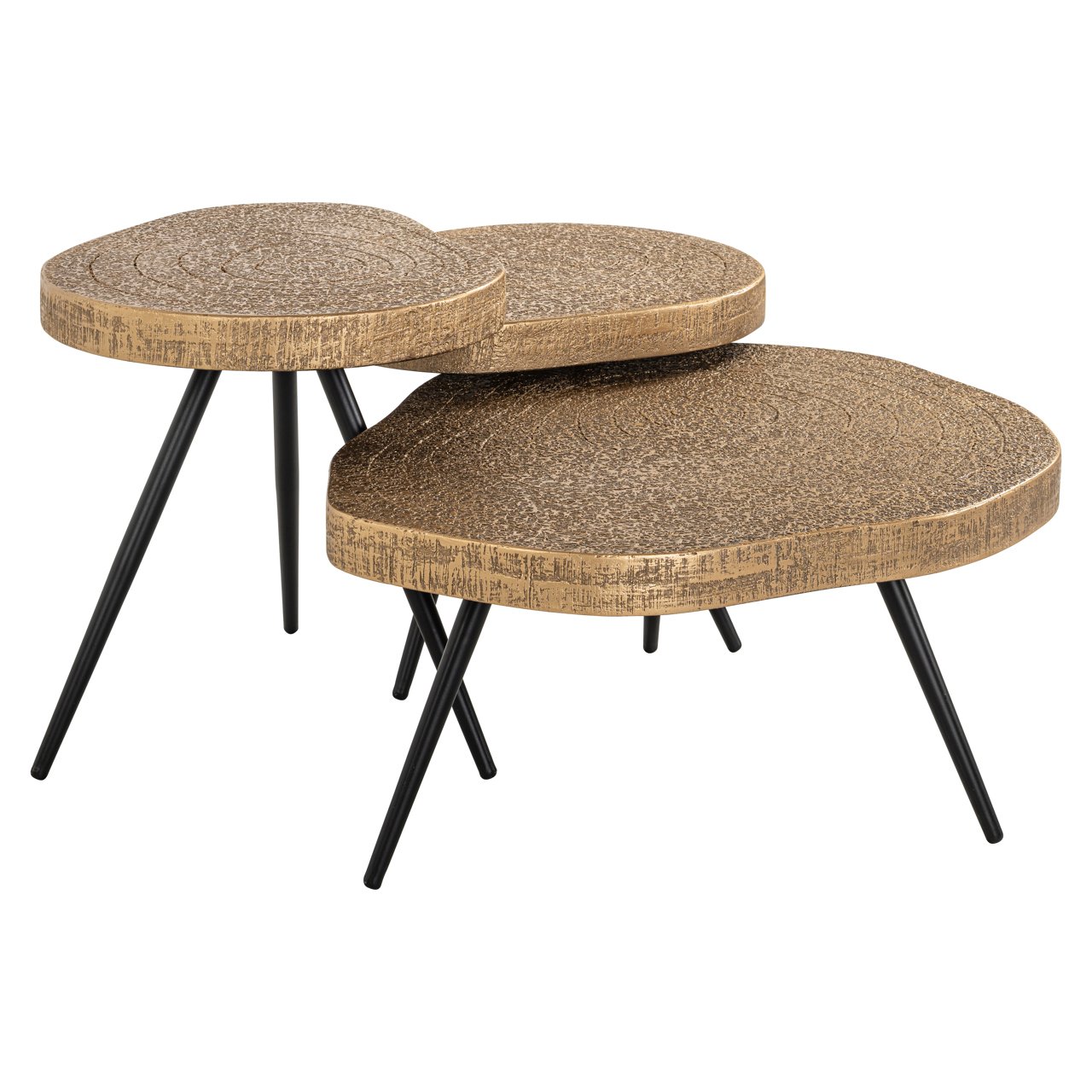 Salontafel Symba bronze (Set of 3)