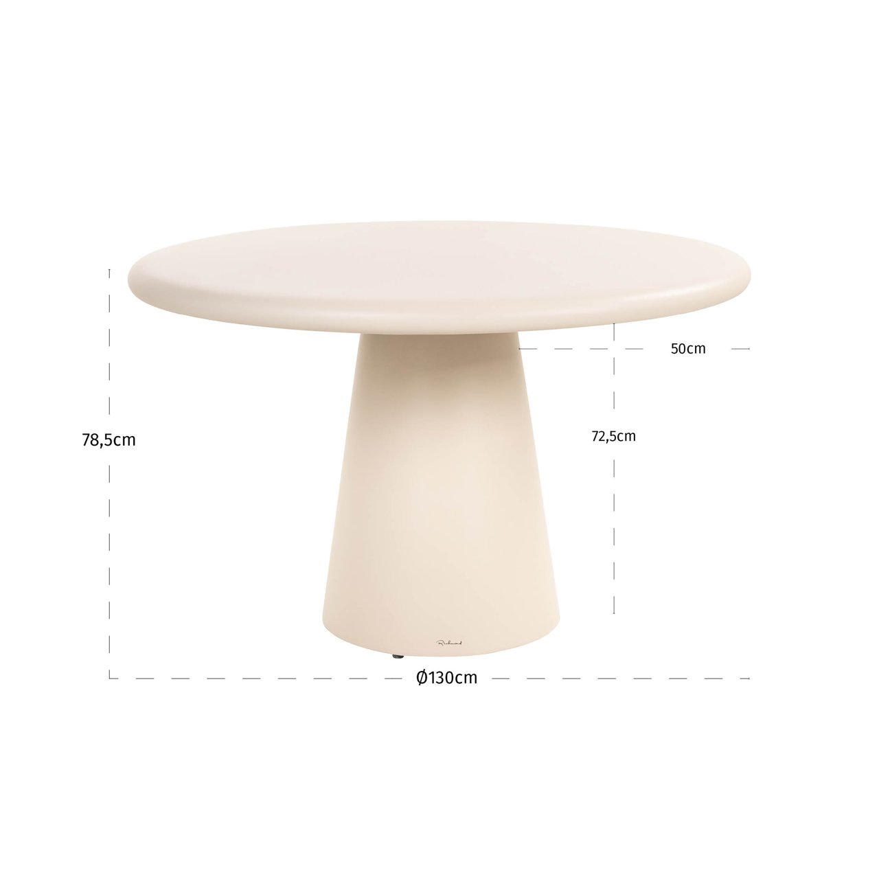 Outdoor Eettafel Urban Bloom Sandstone 130ø