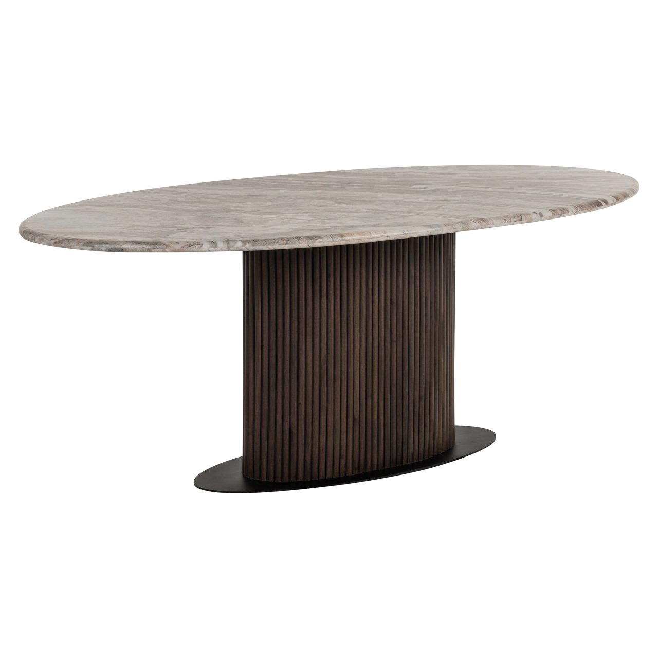 Eettafel Rashford Blush Beige Oval 200