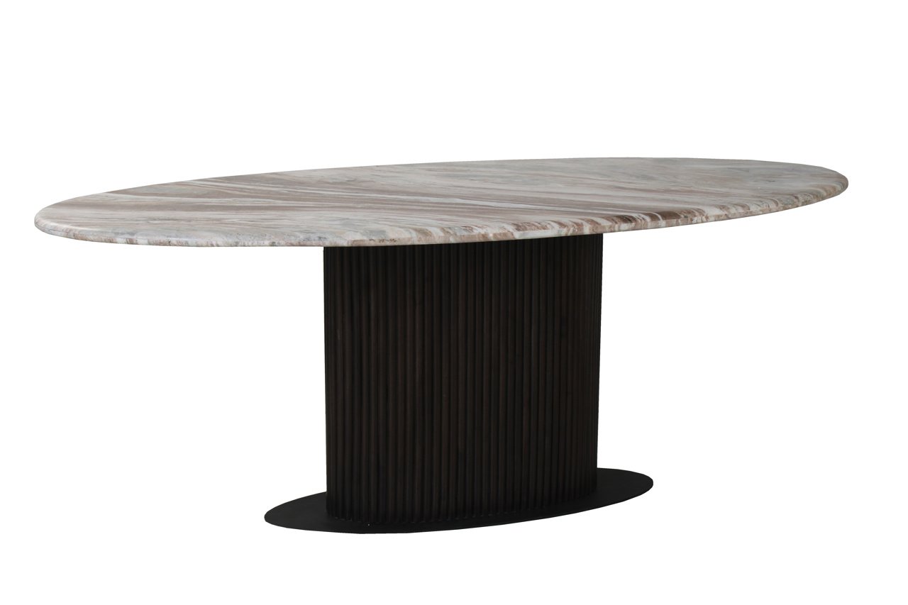 Eettafel Rashford Blush Beige Oval 200