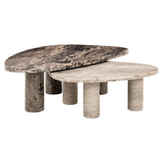 Coffee table Nazario brown (Set of 2)