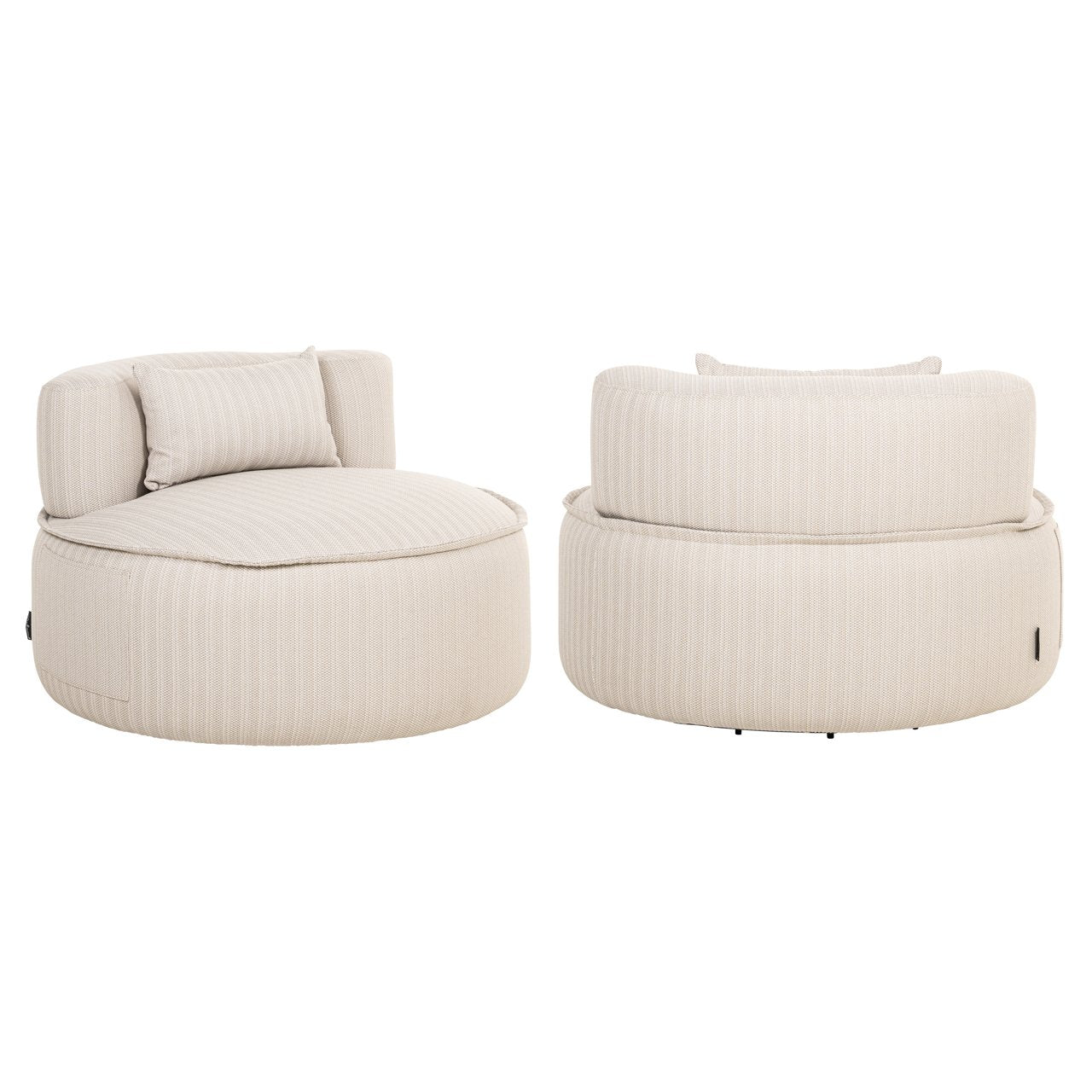 Outdoor Lounge Stoel Nammos Beige Swivel