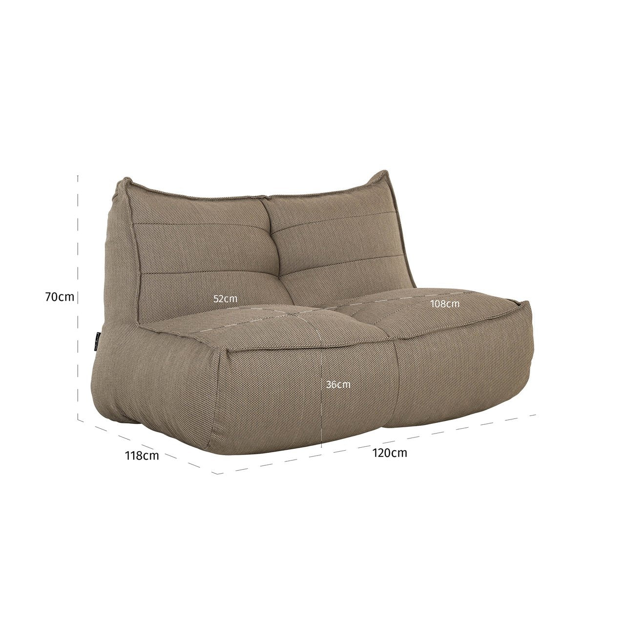 Outdoor lounge chair Scoppios taupe