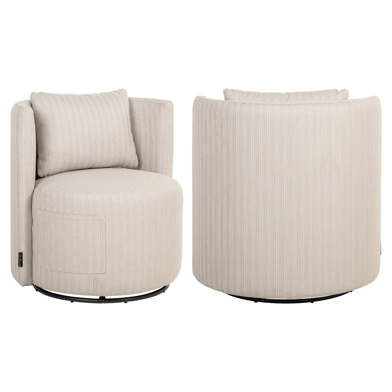 Outdoor Eetkamerstoel Marlin Beige Swivel