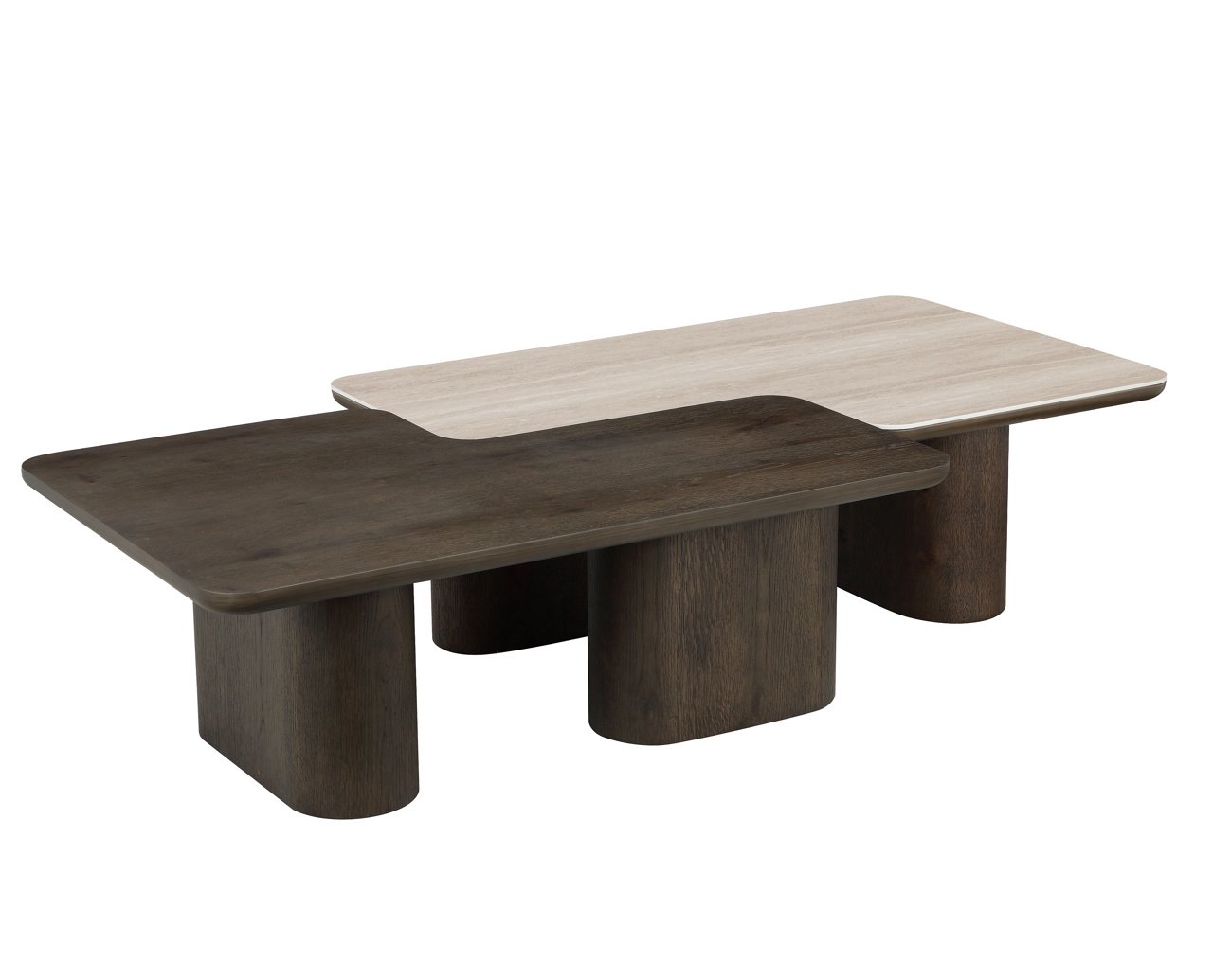 Salontafel Nando Brown (set Of 2)