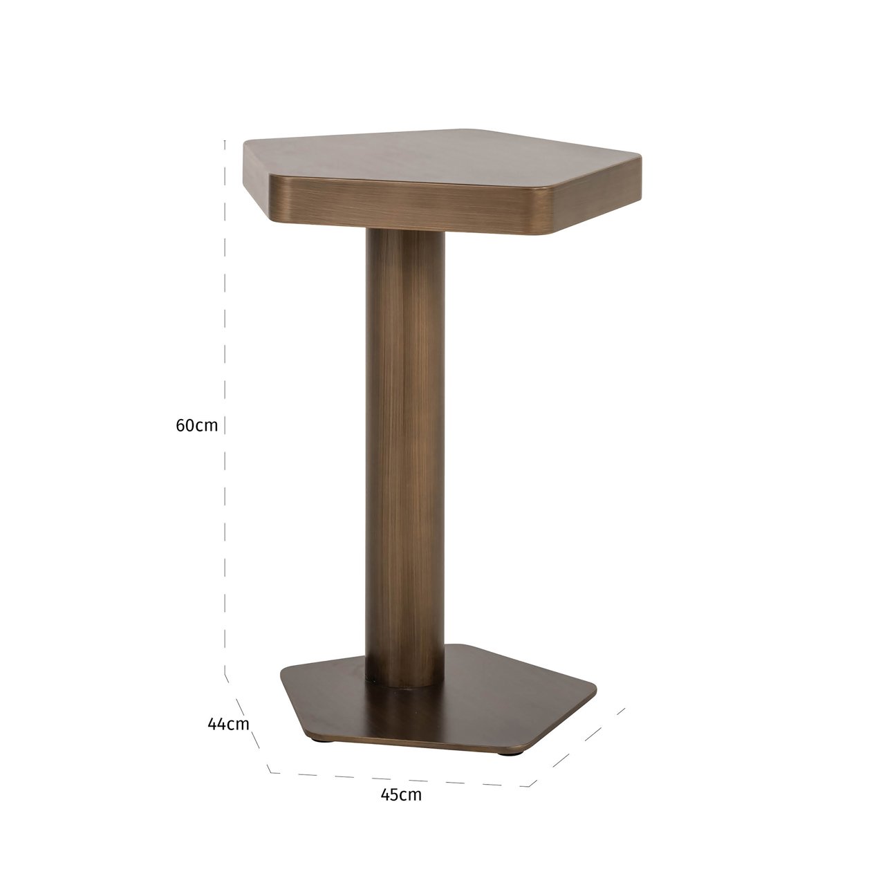 Sofa Tafel Hexa Brushed Gold