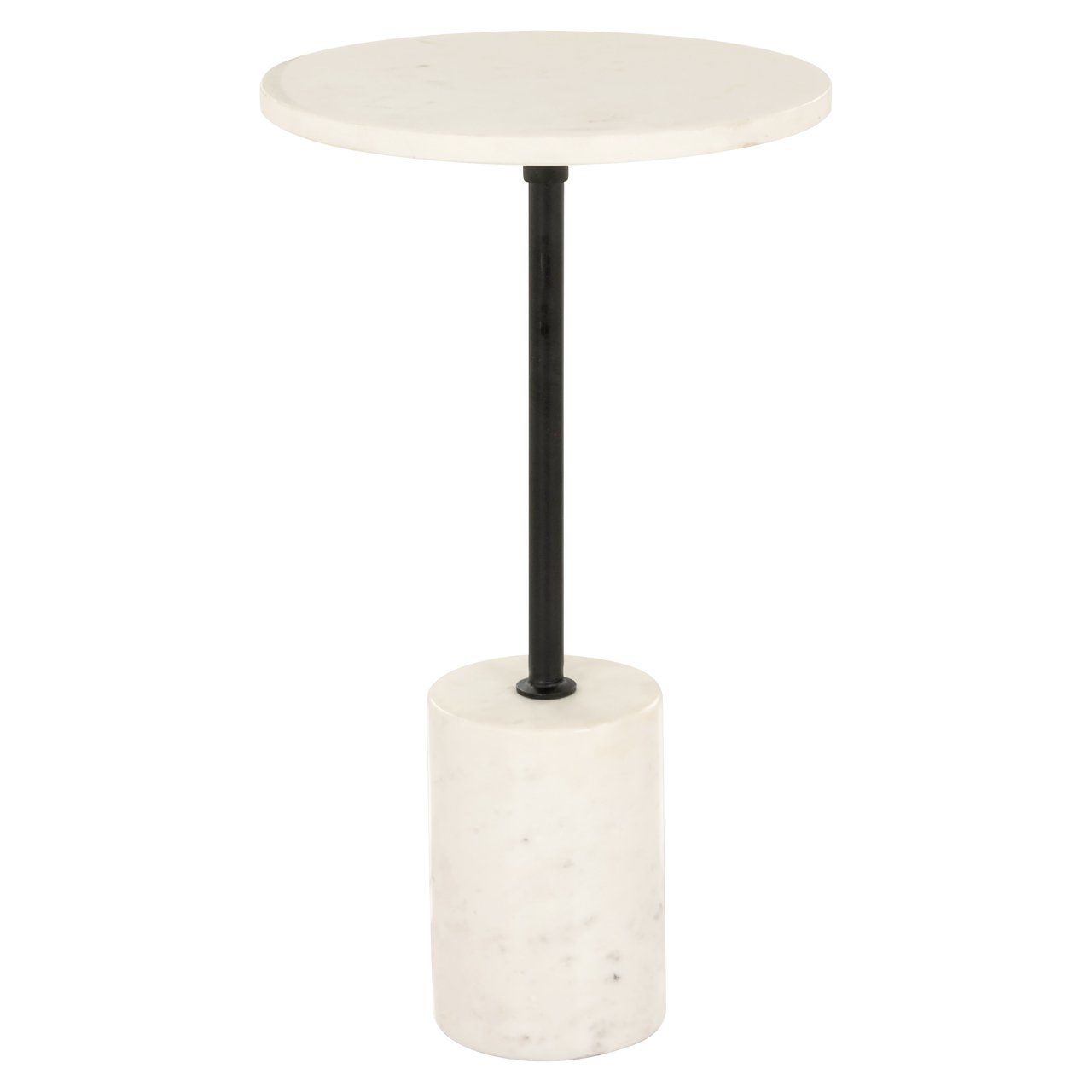Bijzettafel Misty Black/white 30ø