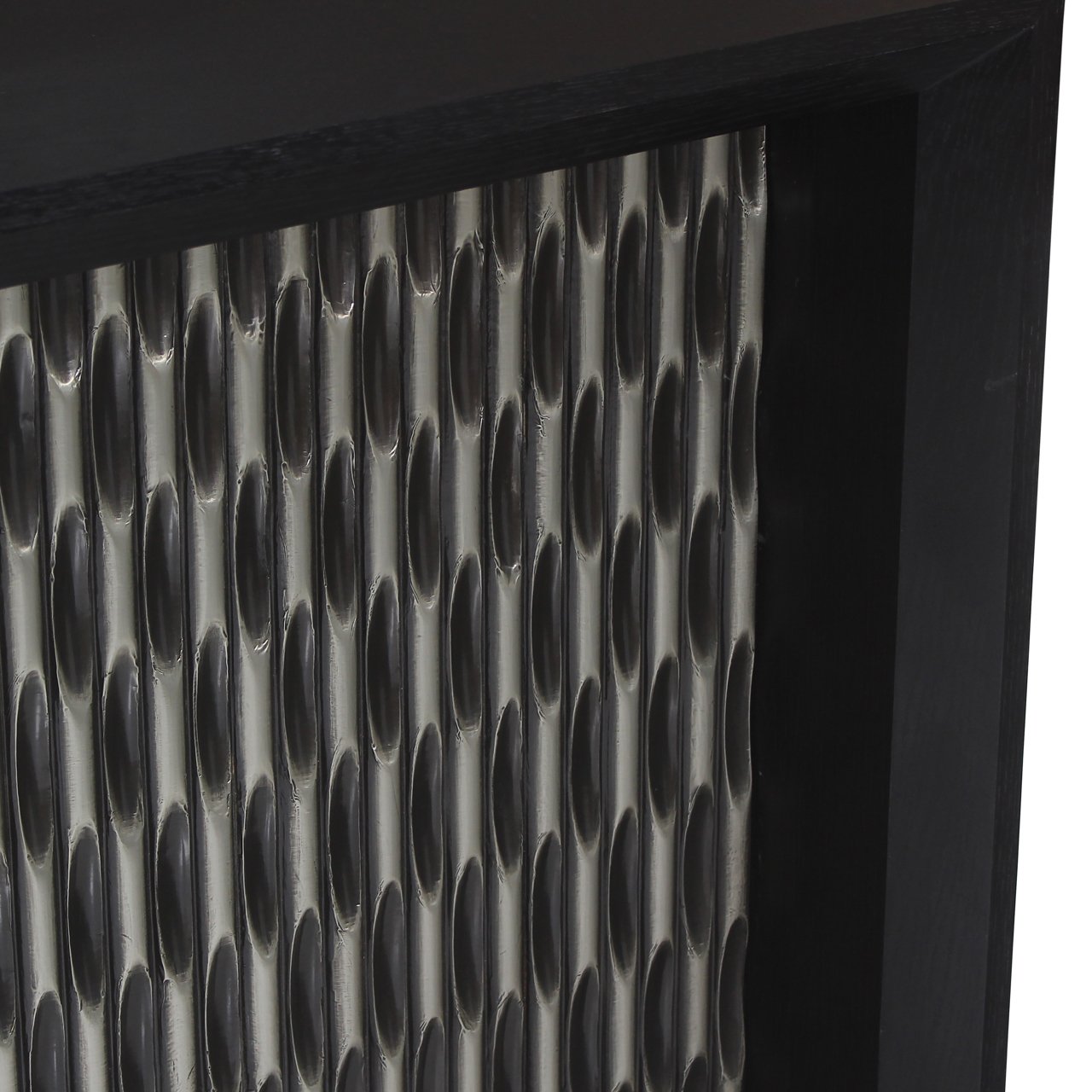 Richmond Interiors Bar Walker Zwart - Thuisbar met Opbergruimte en Glashouders 95 cm