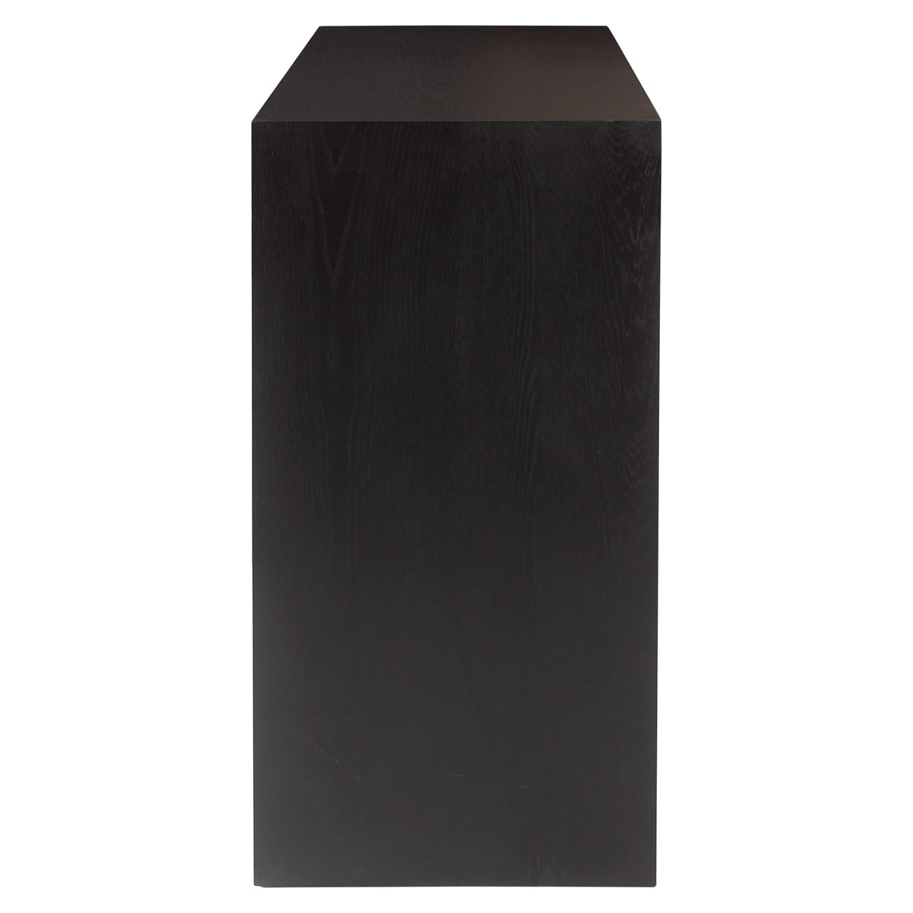 Richmond Interiors Bar Walker Zwart - Thuisbar met Opbergruimte en Glashouders 95 cm