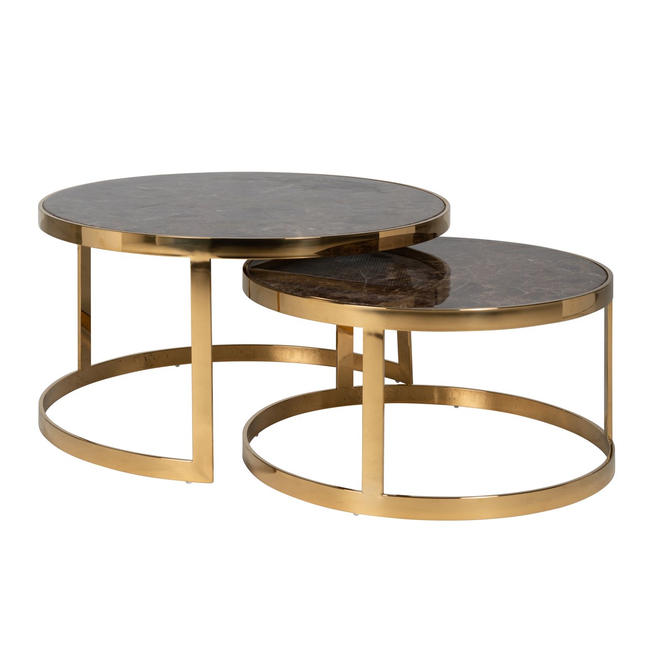 Salontafel Conrad Gold (set Of 2)