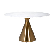 Eettafel Tenille brushed gold 130Ø