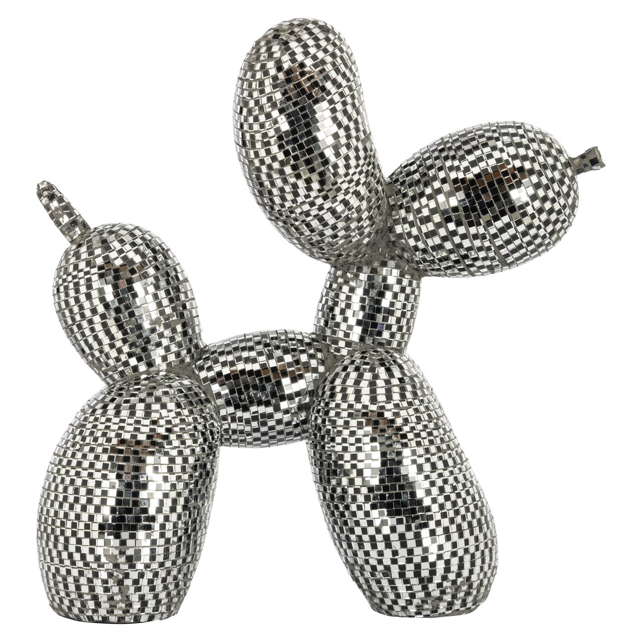 Decoratief Object Dog Silver Small
