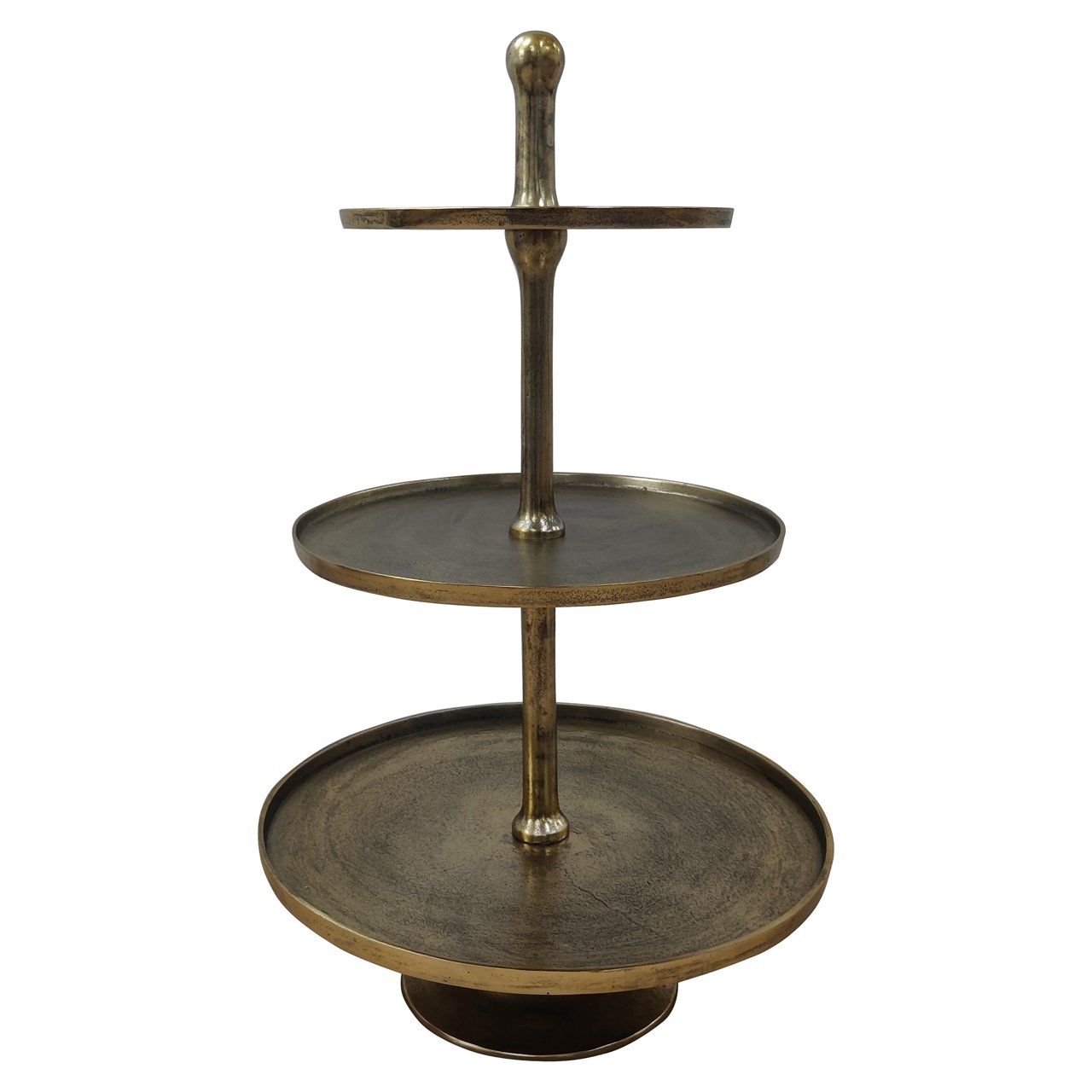 Taartplateau Fallstaff bronze 3-plates