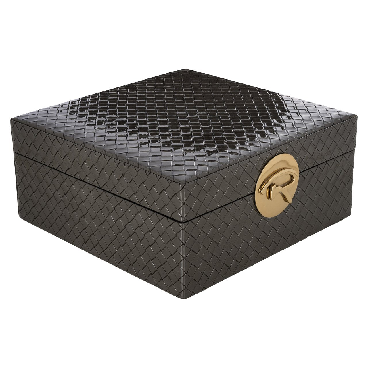 Storage box Rosaly anthracite large