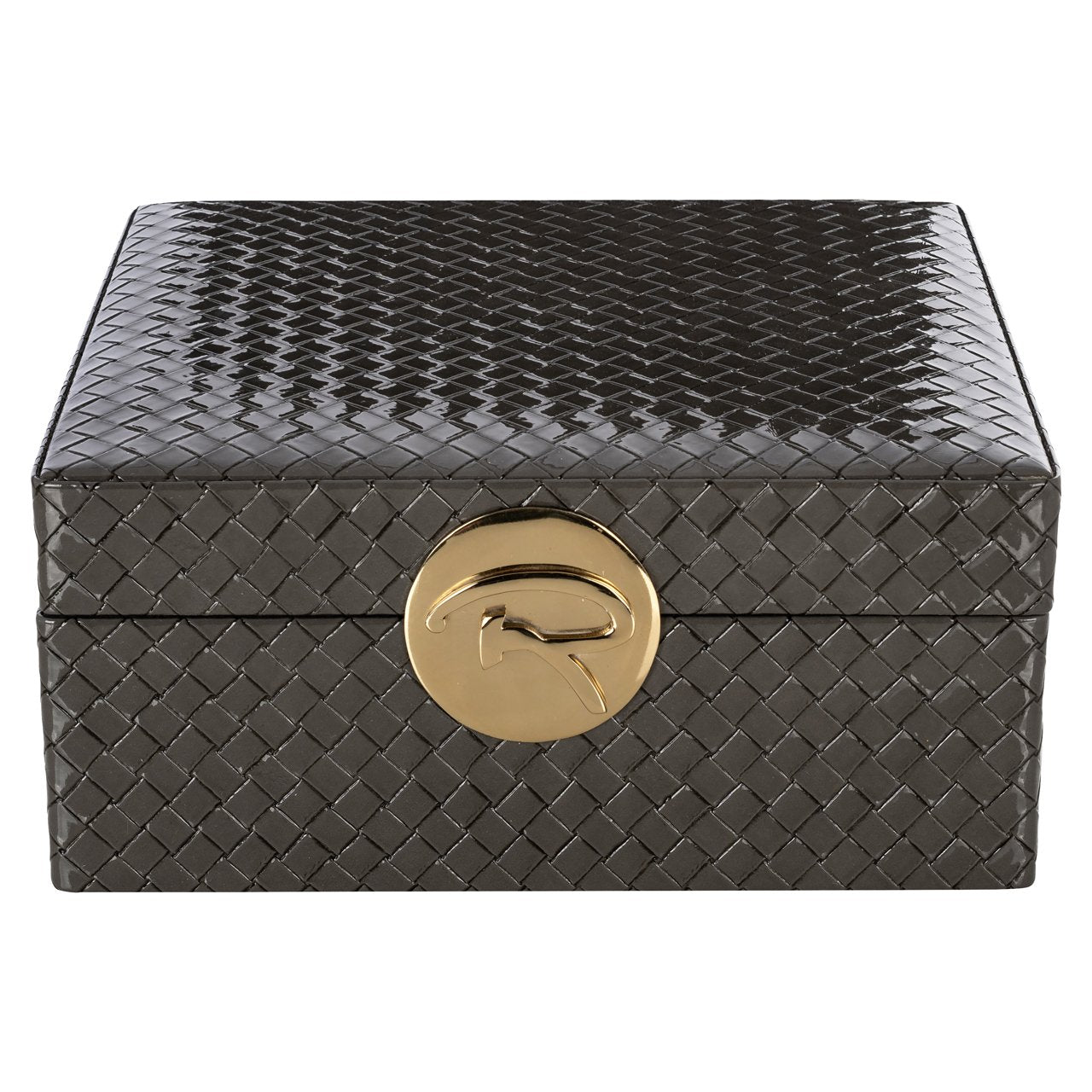 Storage box Rosaly anthracite large