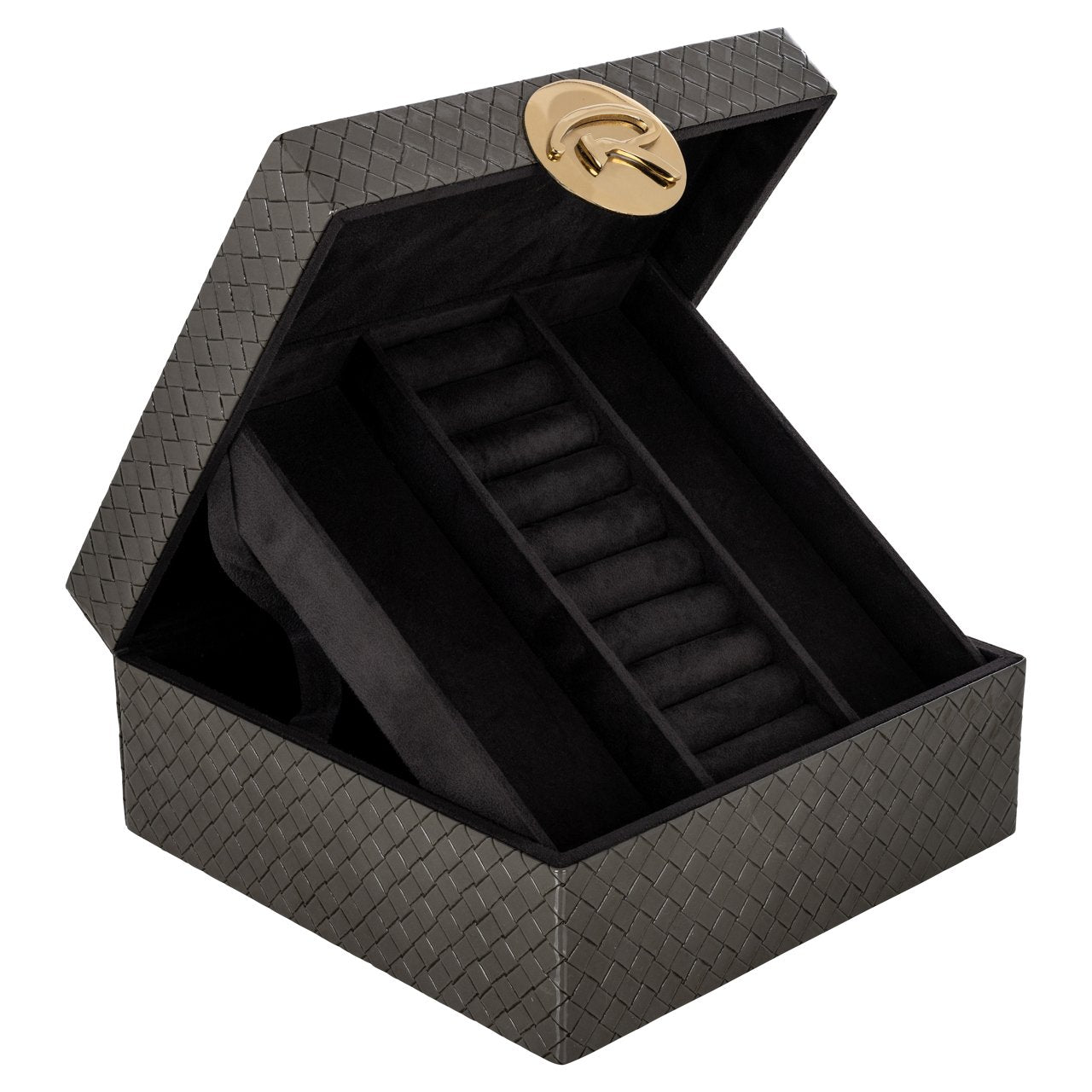 Storage box Rosaly anthracite large