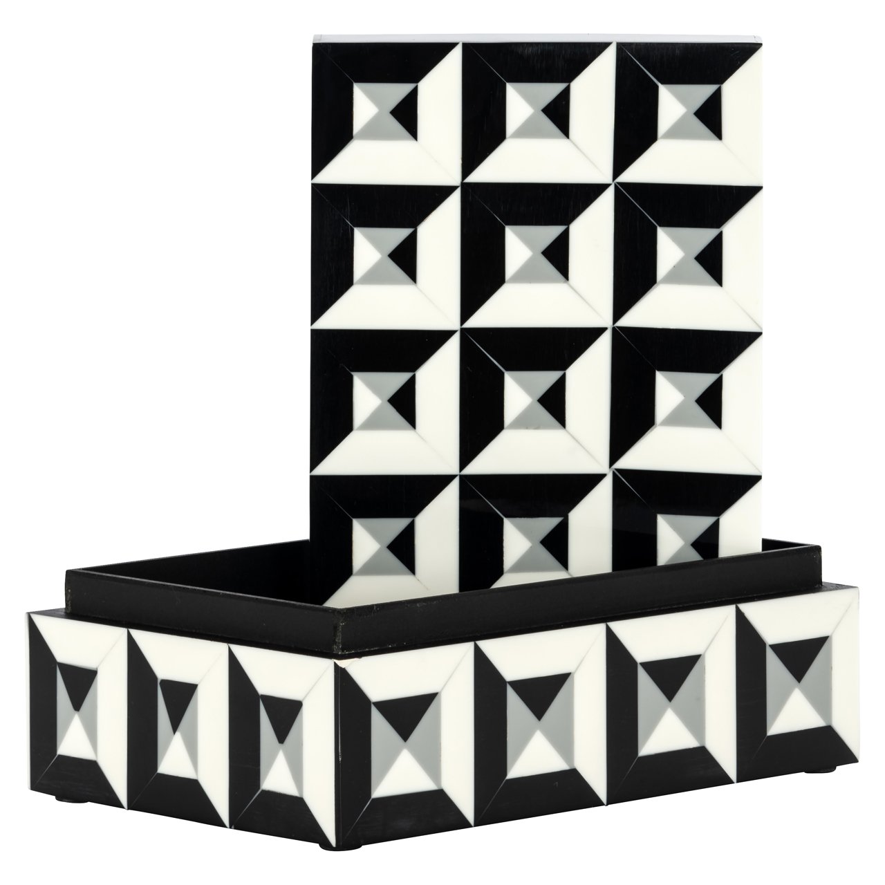 Opbergdoos Licia Black/white