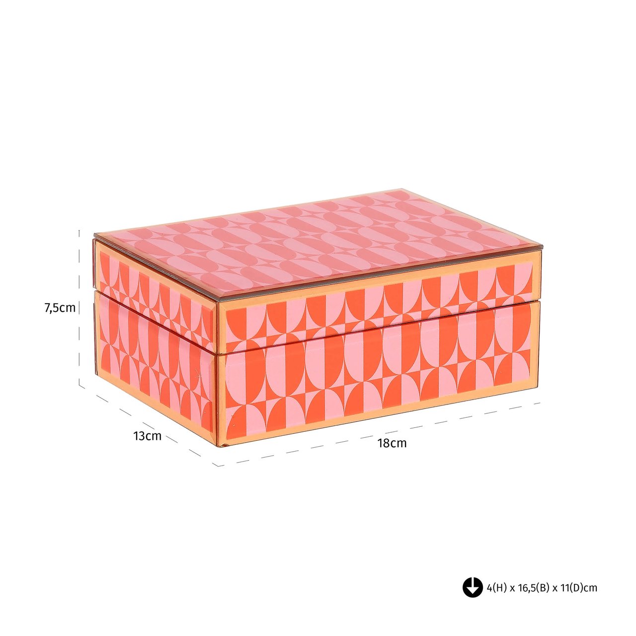 Opbergdoos Abba Pink Small