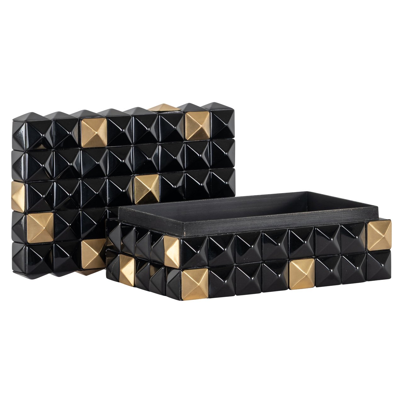 Opbergdoos Velicia Black/gold