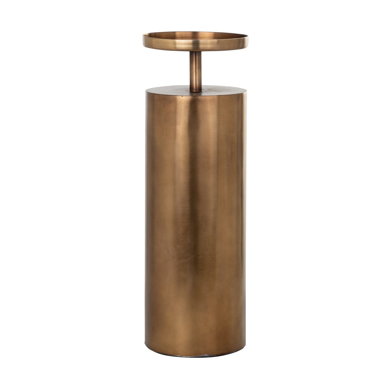 Candle holder Divon brushed gold large