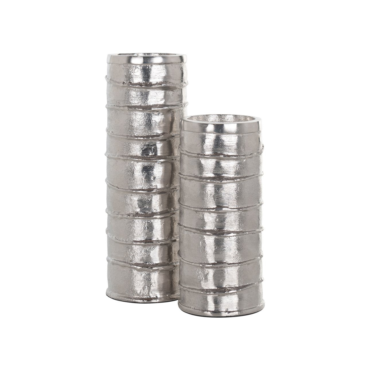 Candle holder Linde silver small