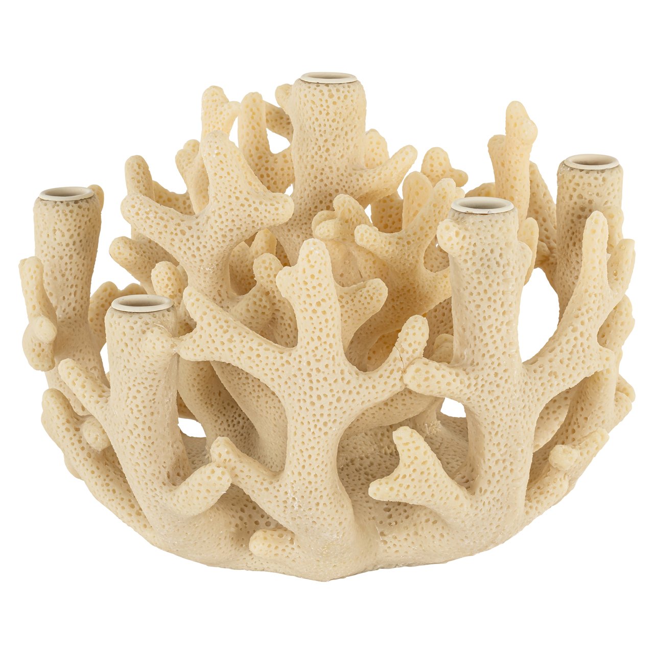 Candle holder Clarice white
