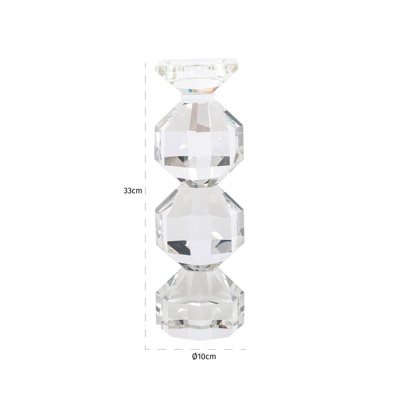 Kandelaar Safia Clear Transparent Small