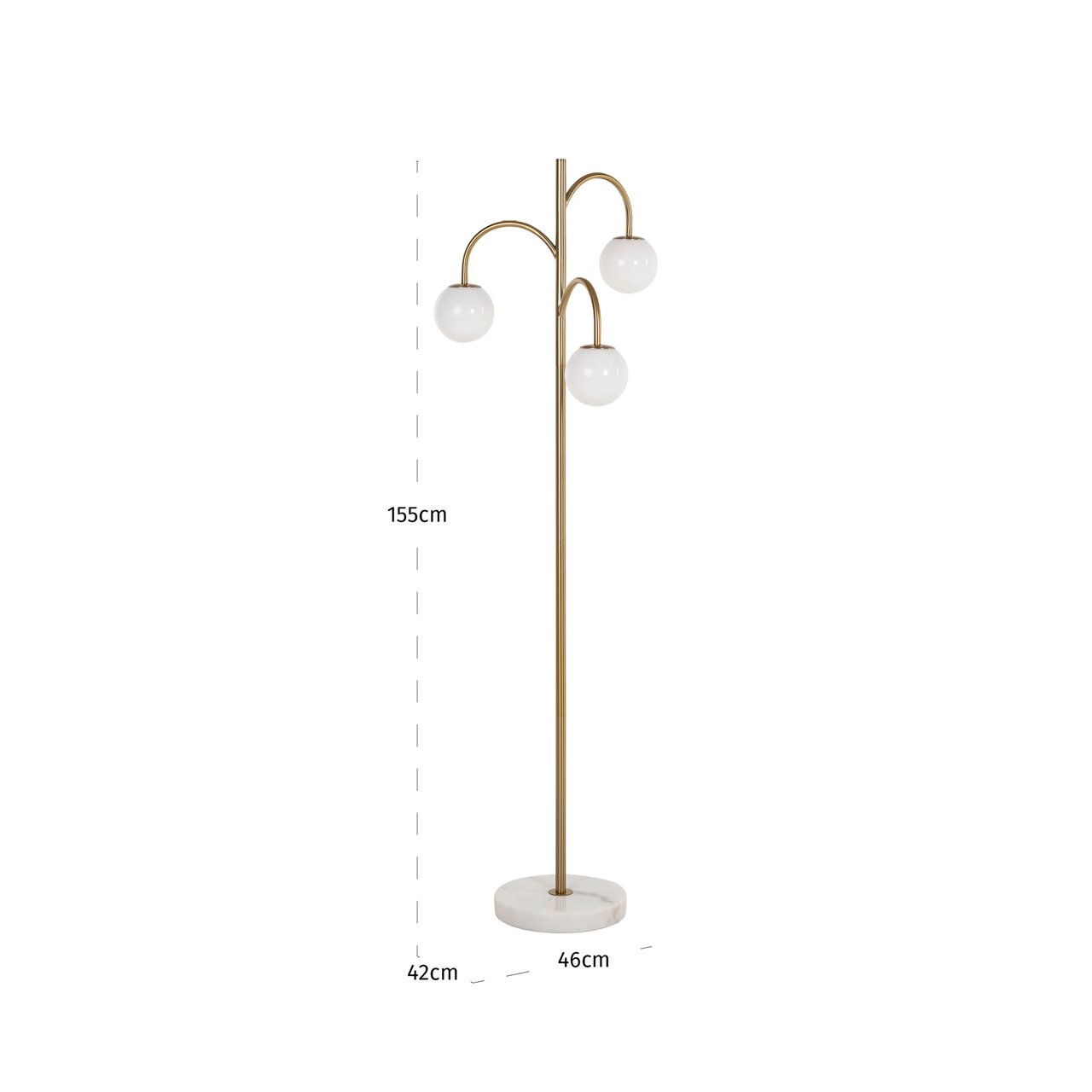 Vloerlamp Janou Gold