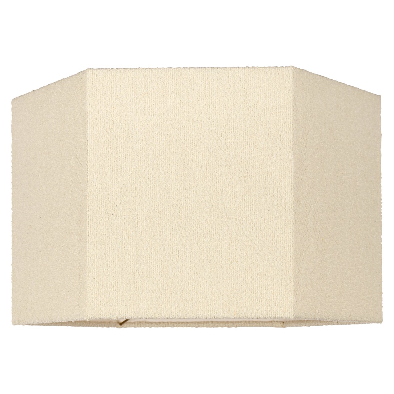Lampshade Soho white hexagonal medium