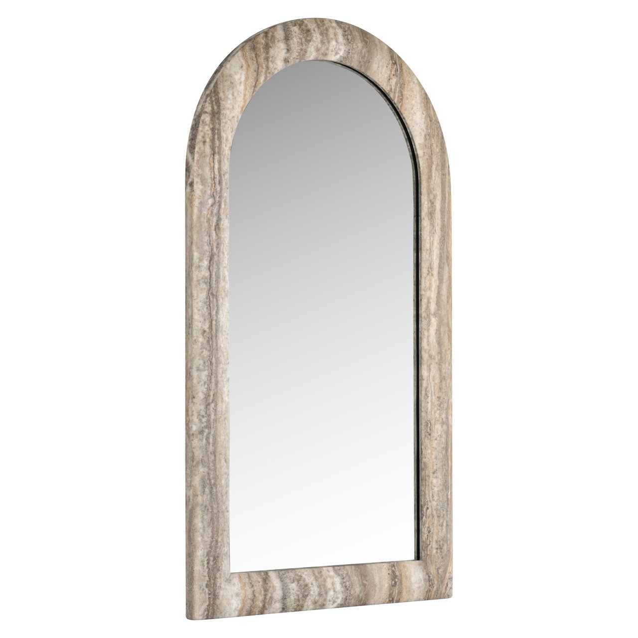 Spiegel Calvo Grey Faux Travertine