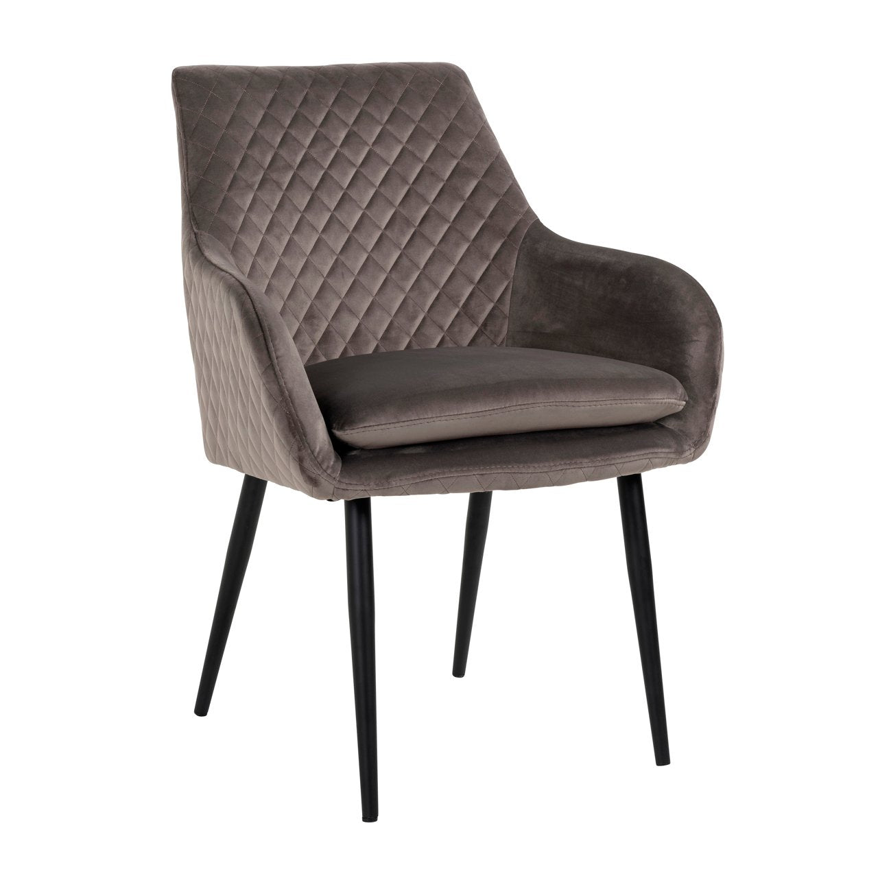 Dining chair Chrissy stone velvet (Set of 2)