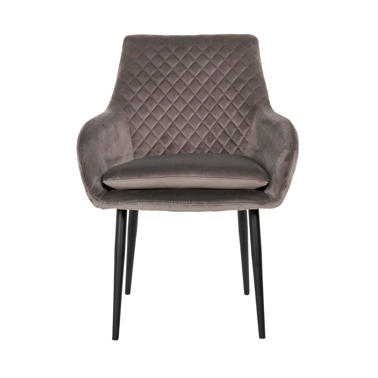 Dining chair Chrissy stone velvet (Set of 2)