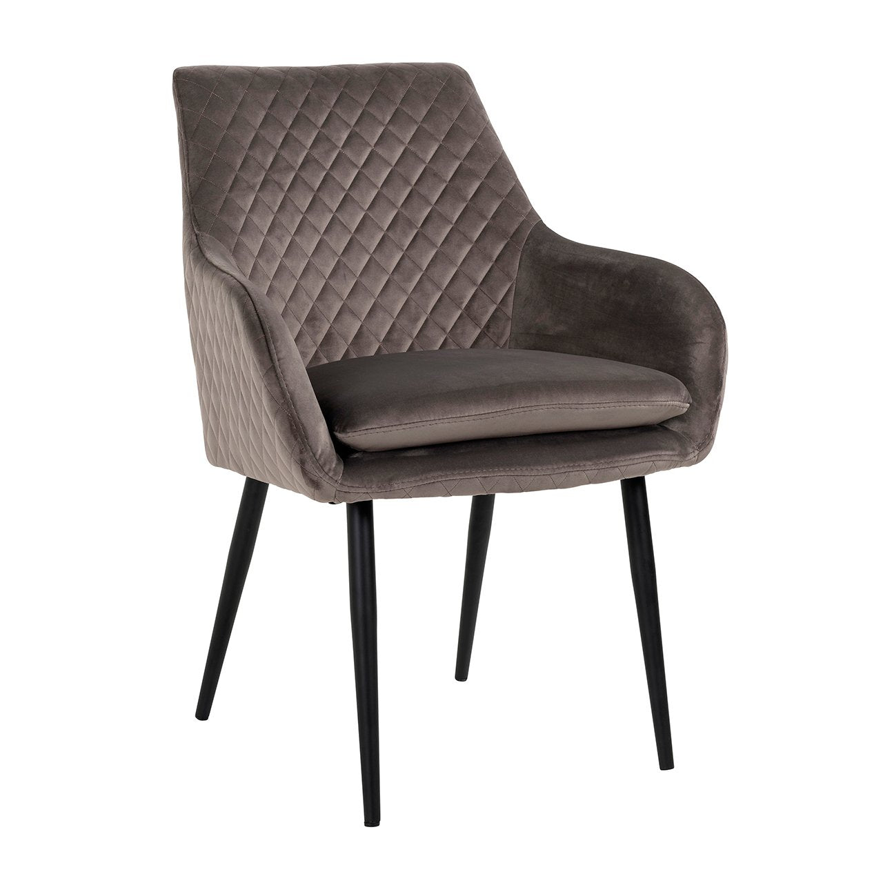 Dining chair Chrissy stone velvet (Set of 2)