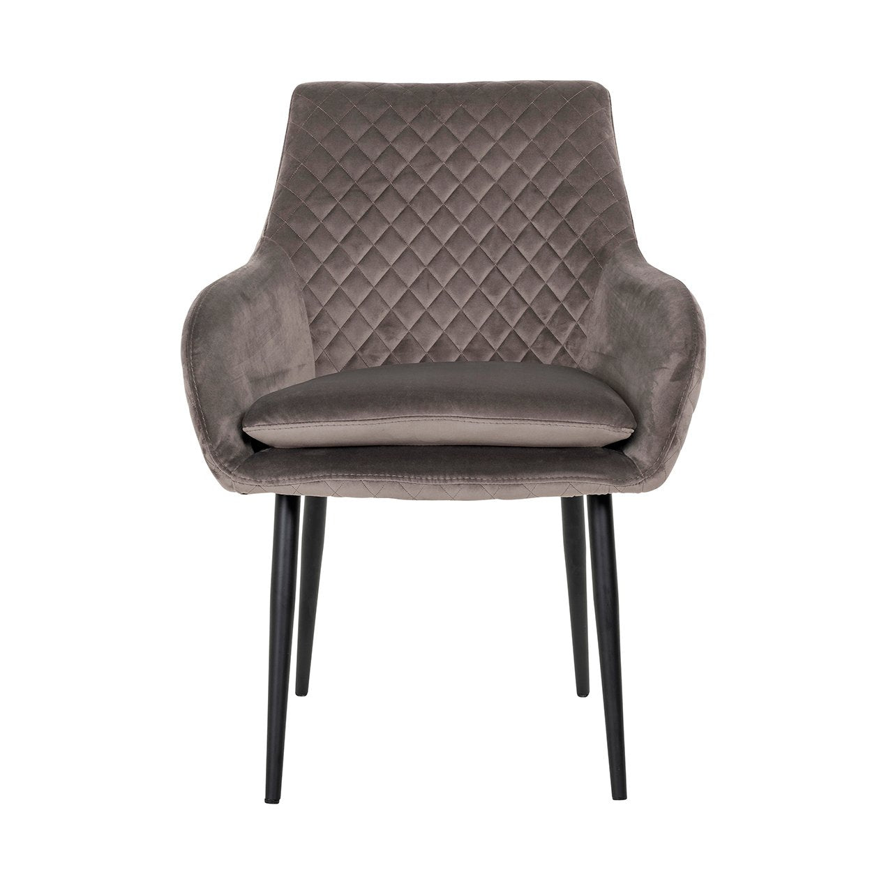 Dining chair Chrissy stone velvet (Set of 2)