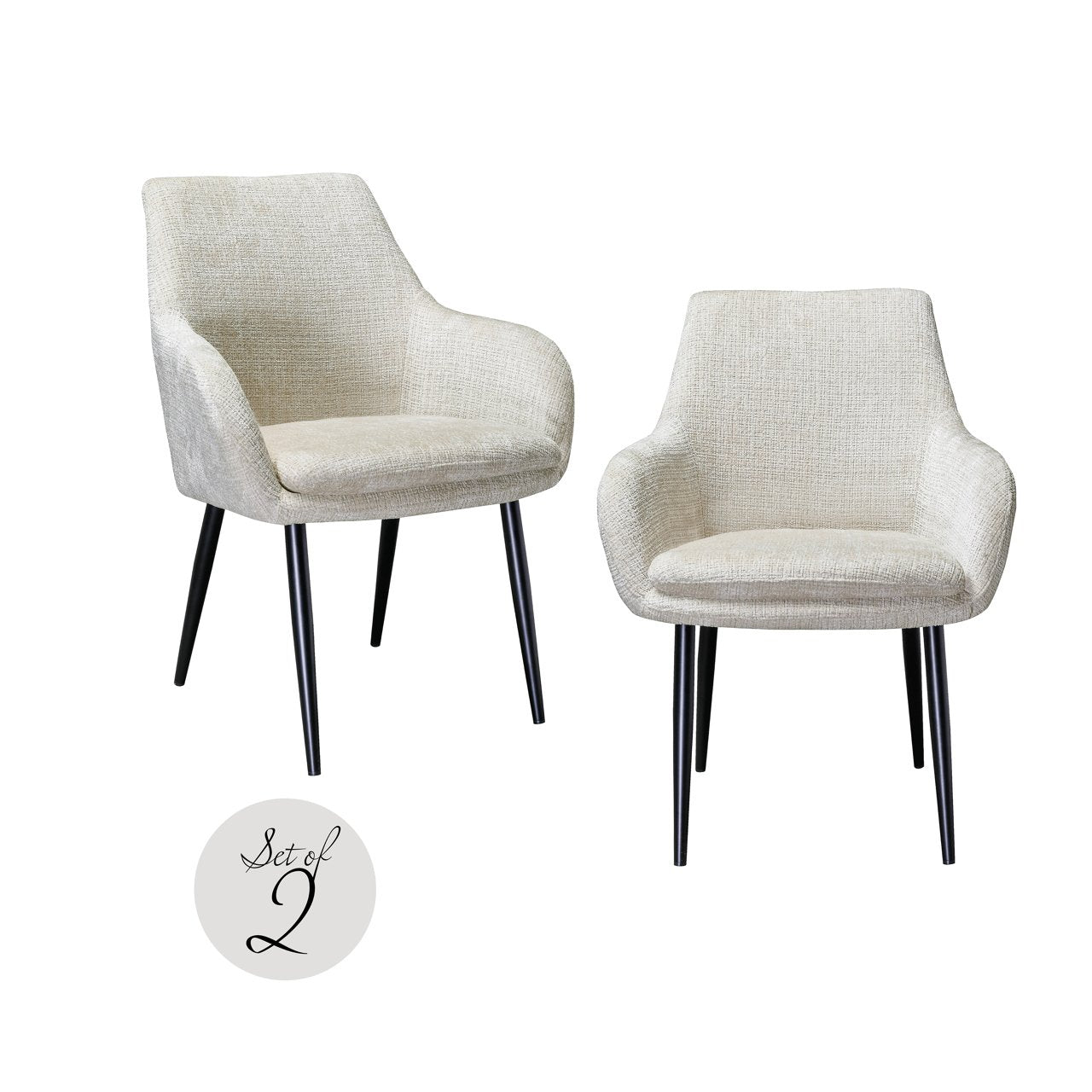 Eetkamerstoel Chrissy Niagara Beige (set Of 2)