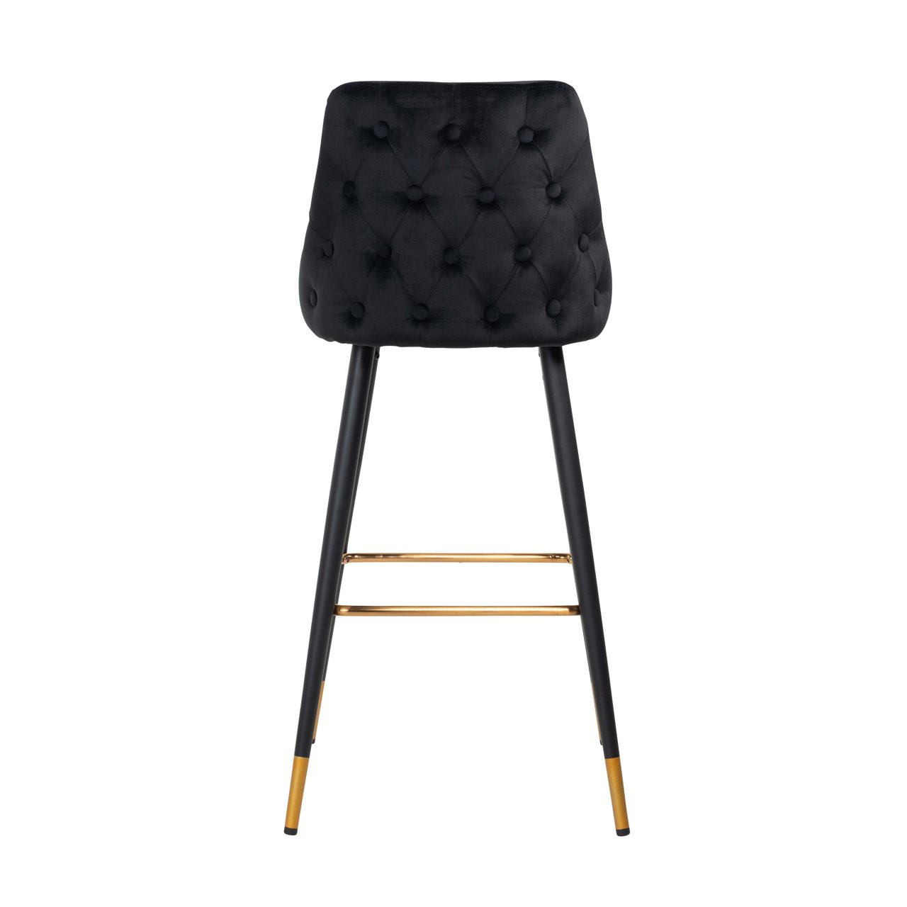 Barstoel Imani Black Velvet (set Of 2)