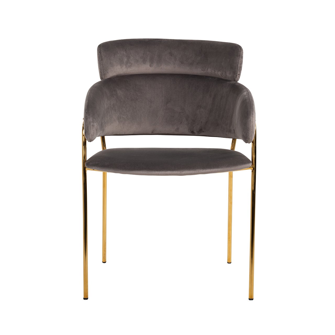 Dining chair Angelica stone velvet fire retardant