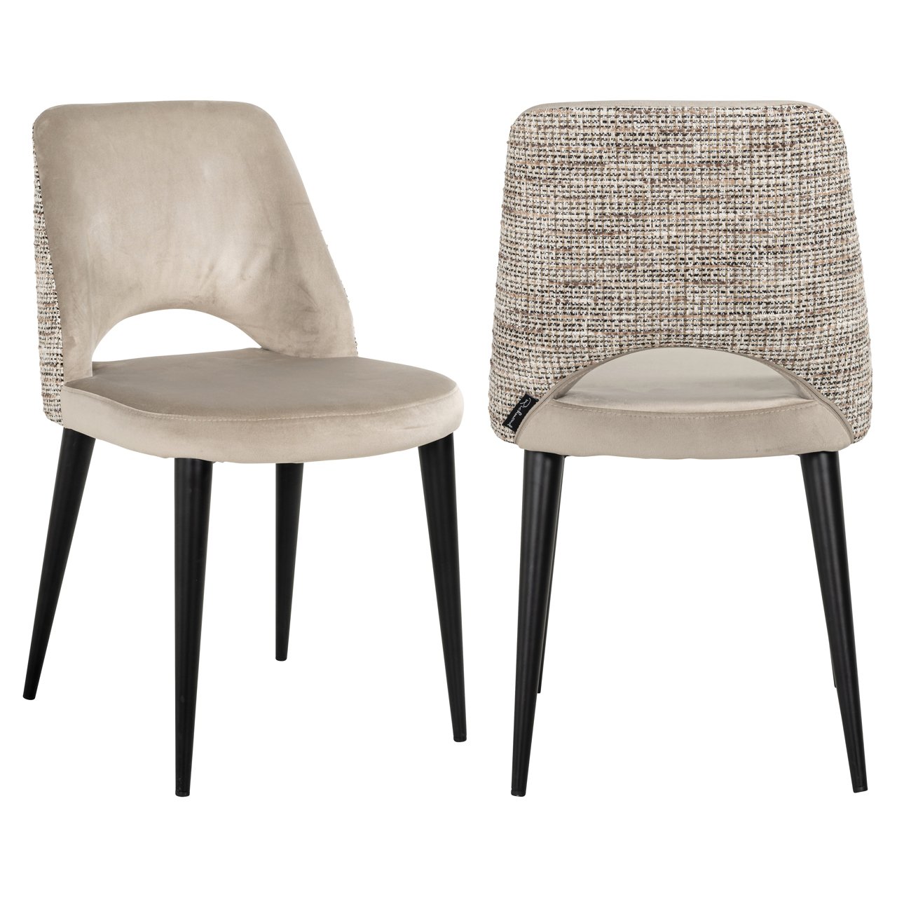 Eetkamerstoel Tabitha Trendy Nature Fire Retardant (set Of 2)