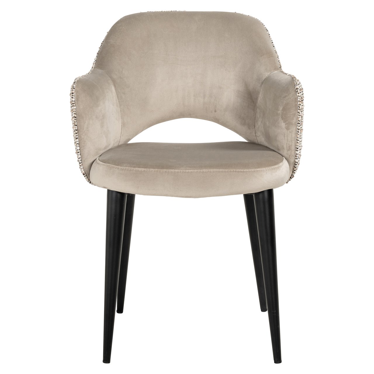 Eetkamerstoel Giovanna Trendy Nature / Khaki Velvet Fire Retardant