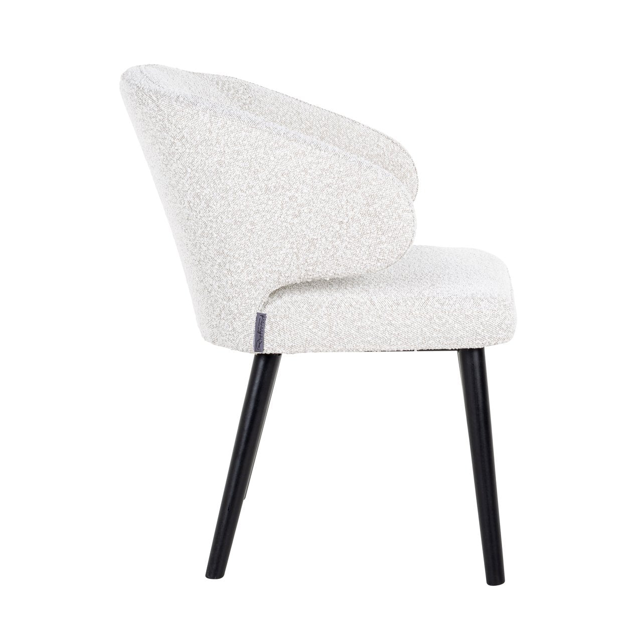 Dining chair Indigo white bouclé
