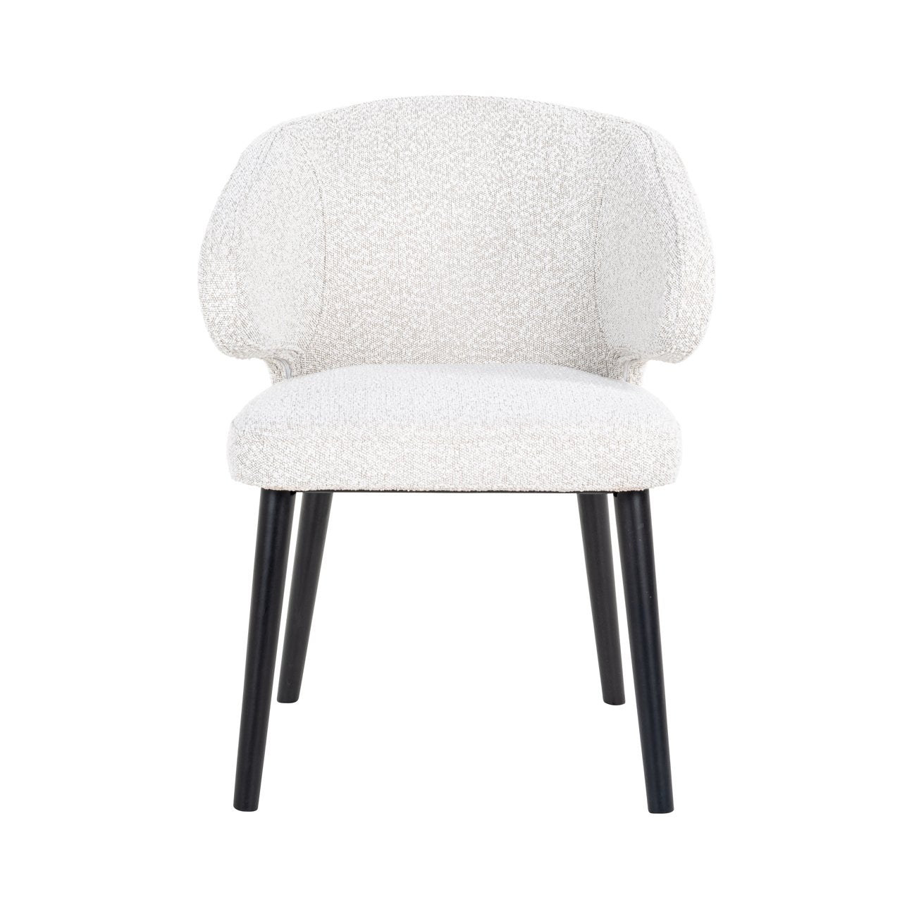Dining chair Indigo white bouclé
