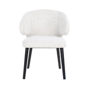 Dining chair Indigo white bouclé