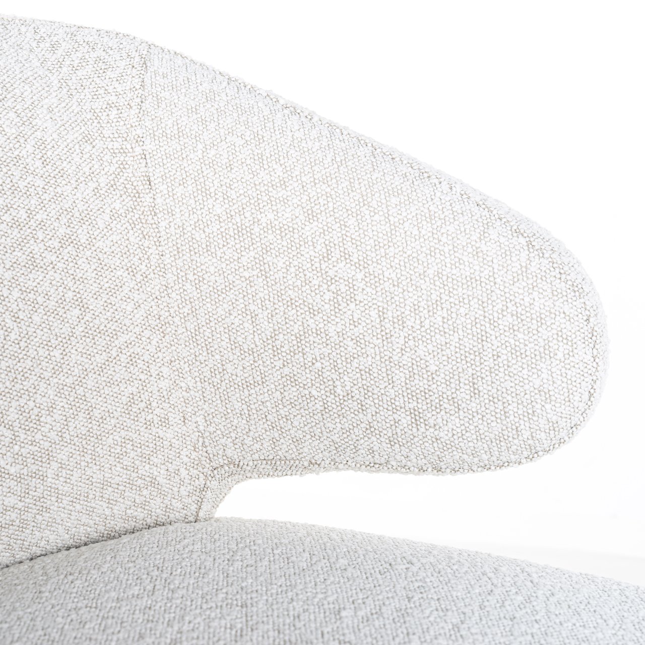Dining chair Indigo white bouclé